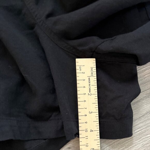 Terra Sky Black Paper Bag Shorts Plus 4X Pull On Belted Pockets Lounge Fashion - Picture 11 of 15